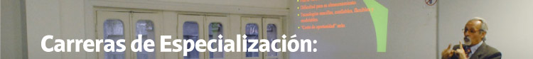 Carreras de Especialización